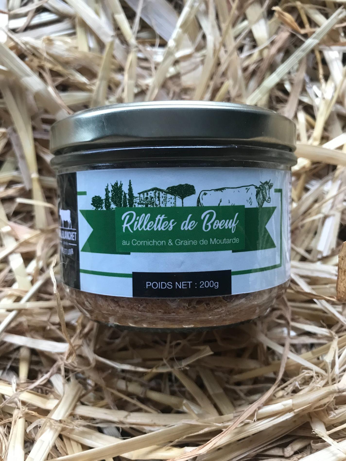 Rillettes de Boeuf au Cornichons et Graines de Moutarde