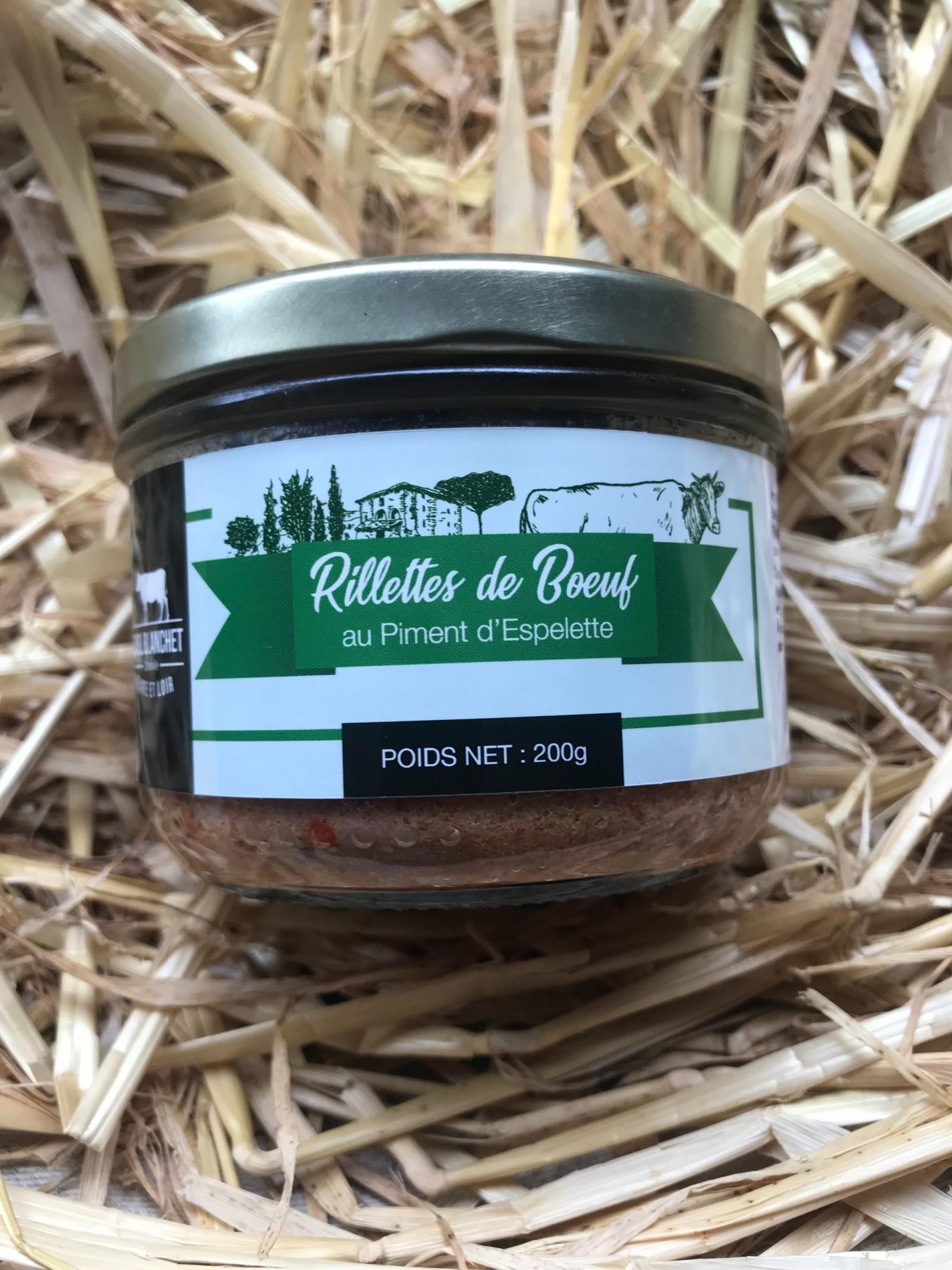 Rillettes de Boeuf au Piment d'Espelette