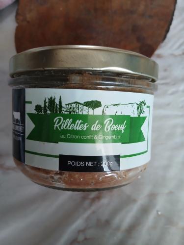 Rillettes de boeuf confit de citron gingembre