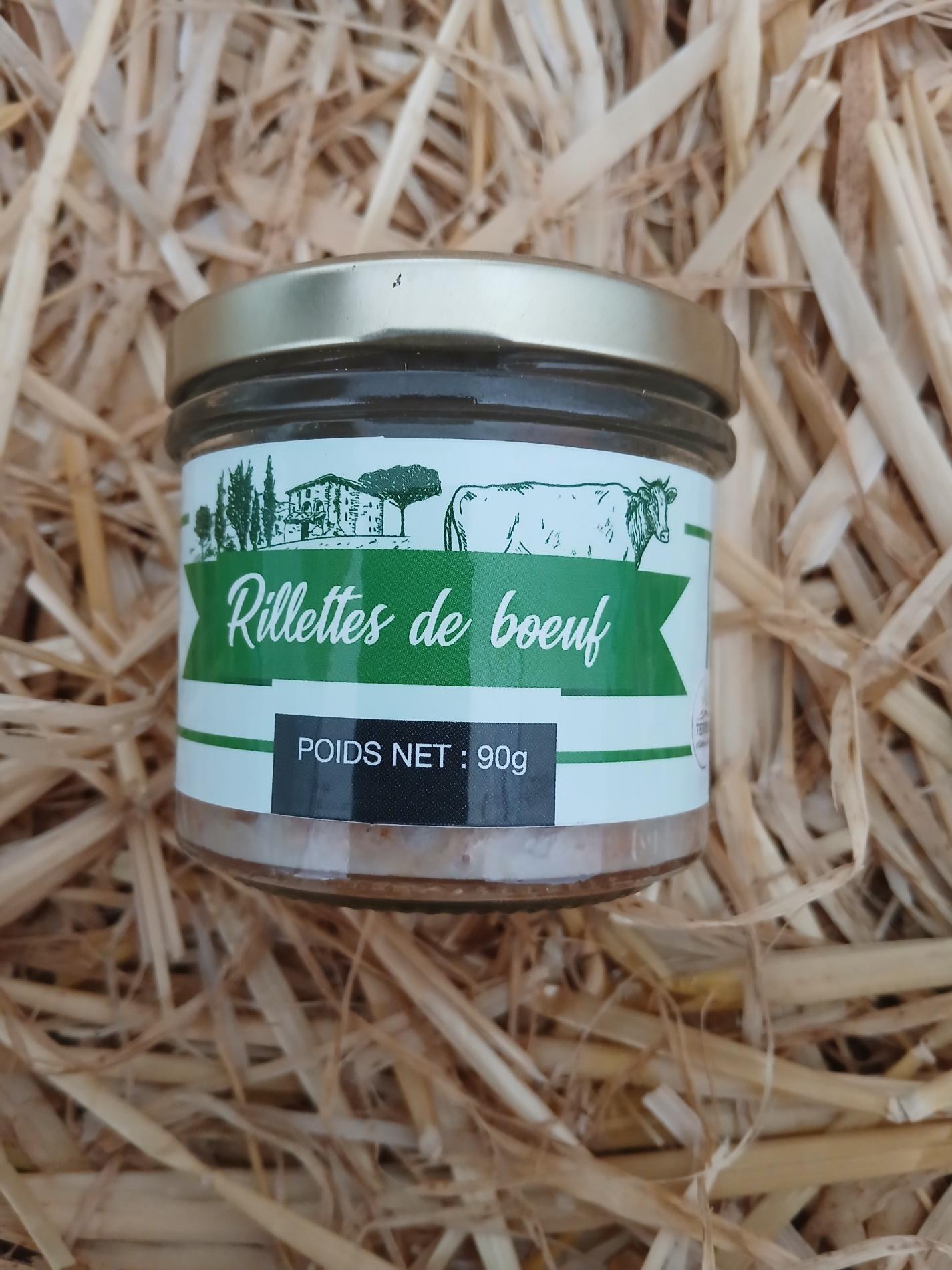 Rillettes de Boeuf nature 90grs