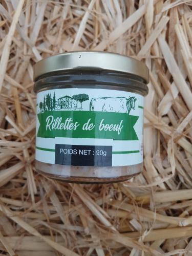 Rillettes de Boeuf nature 90grs